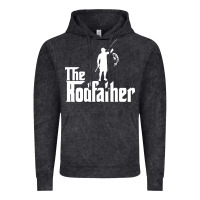 Vintage Black Fishing The Rodfather Vintage Hoodie - linhVisuals