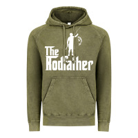 Vintage Olive Fishing The Rodfather Vintage Hoodie - linhVisuals