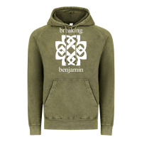 Vintage Olive BREAKING BENJAMIN - BLACK AND WHITE Vintage Hoodie - linhVisuals