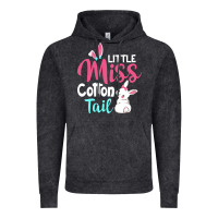 Vintage Black little miss cottontail easter Vintage Hoodie - linhVisuals