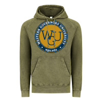 Vintage Olive wgu, studies in utah Vintage Hoodie - linhVisuals