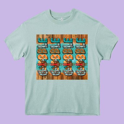 Gobble Gobble Gobble Heavy Core Tee Designed By Jasminsmagicworld