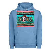 Pigment Pebble Blue western christmas baby cow noel tumbler Urban Hoodie - Jasminsmagicworld