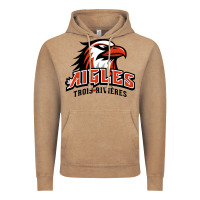 Vintage Coffee trois rivières aigles Vintage Hoodie - linhVisuals