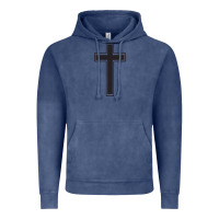 Vintage Denim Cross Vintage Hoodie - linhVisuals