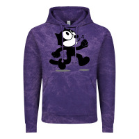 Cloud Purple felix the black cat music Vintage Hoodie - linhVisuals