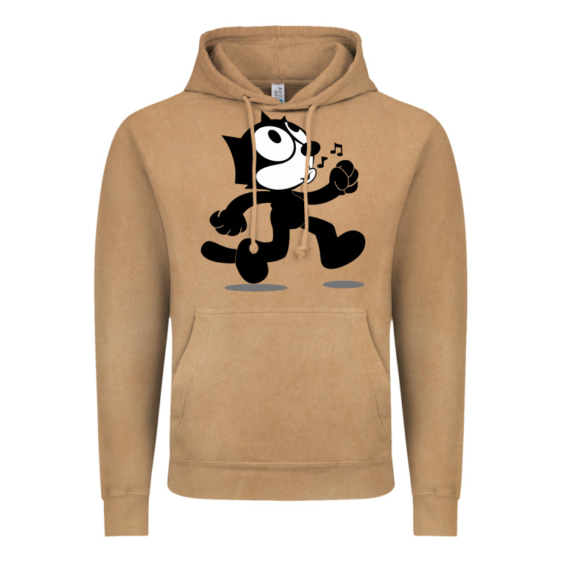 Felix The Black Cat Music Vintage Hoodie by linhVisuals | Teevron
