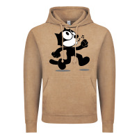 Vintage Coffee felix the black cat music Vintage Hoodie - linhVisuals