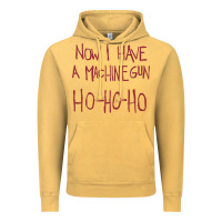 Vintage Mustard now i have a machine gun. ho ho ho Vintage Hoodie - linhVisuals