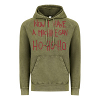 Vintage Olive now i have a machine gun. ho ho ho Vintage Hoodie - linhVisuals