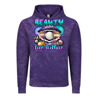 Cloud Purple Beauty Lies Within Vintage Hoodie - CowhideDigitalArt