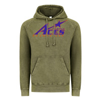Vintage Olive evansville purple aces Vintage Hoodie - linhVisuals
