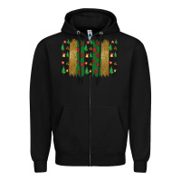 Black Christmas brush stoke Zipper Hoodie - JahusDesignShop
