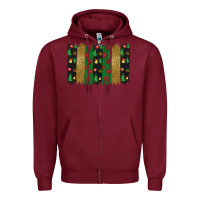 Burgundy Christmas brush stoke Zipper Hoodie - JahusDesignShop