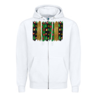 White Christmas brush stoke Zipper Hoodie - JahusDesignShop