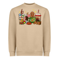 Mushroom Christmas coffee cups with Poodle Heavyweight Sweatshirt - RanaPortraitStore