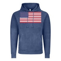 Vintage Denim american flag Vintage Hoodie - linhVisuals