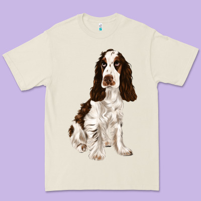 English Cocker Spaniel Premium Tee Designed By Fadigitalartstudio
