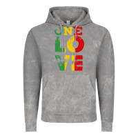 Cloud Rock one love rasta reggae Vintage Hoodie - linhVisuals