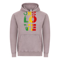 Vintage Zinc one love rasta reggae Vintage Hoodie - linhVisuals