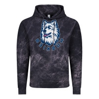 Cloud Black HUSKIES Vintage Hoodie - linhVisuals