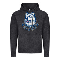 Vintage Black HUSKIES Vintage Hoodie - linhVisuals