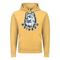 Vintage Mustard HUSKIES Vintage Hoodie - linhVisuals
