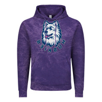 Cloud Purple HUSKIES Vintage Hoodie - linhVisuals