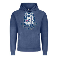 Vintage Denim HUSKIES Vintage Hoodie - linhVisuals