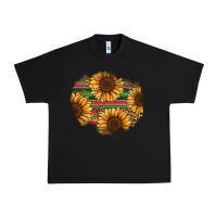 Black sunflower leopard serape patch Urban Heavy Tee - Jasminsmagicworld