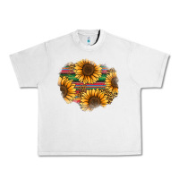 Sunflower Leopard Serape Patch Urban Heavy Tee | Teevron