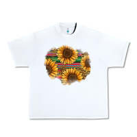White sunflower leopard serape patch Urban Heavy Tee - Jasminsmagicworld