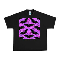 Black halloween bat and stars seamless pattern Urban Heavy Tee - BundleAndBundleShop