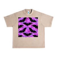 French Oak halloween bat and stars seamless pattern Urban Heavy Tee - BundleAndBundleShop