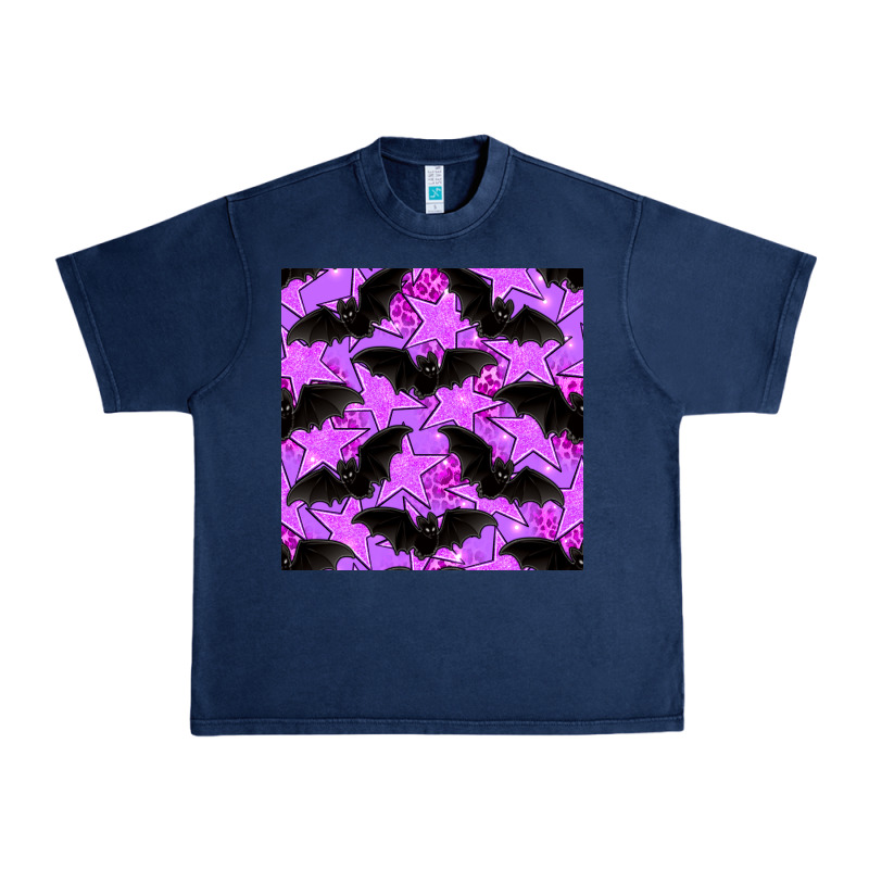 Halloween Bat And Stars Seamless Pattern Urban Heavy Tee by BundleAndBundleShop | Teevron