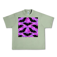 Oil Green halloween bat and stars seamless pattern Urban Heavy Tee - BundleAndBundleShop