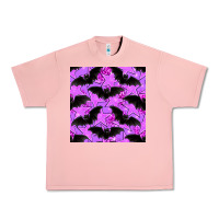 Salmon halloween bat and stars seamless pattern Urban Heavy Tee - BundleAndBundleShop