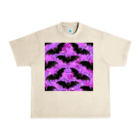 Sandshell halloween bat and stars seamless pattern Urban Heavy Tee - BundleAndBundleShop