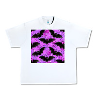 White halloween bat and stars seamless pattern Urban Heavy Tee - BundleAndBundleShop