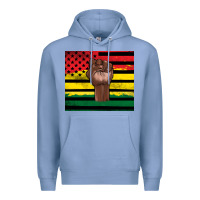 Colony Blue Juneteenth American flag Premium Hoodie - Artiststas