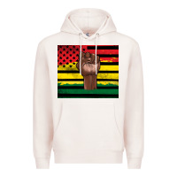 Pale Pink Juneteenth American flag Premium Hoodie - Artiststas