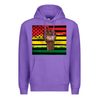 Purple Juneteenth American flag Premium Hoodie - Artiststas