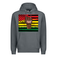 Rock Juneteenth American flag Premium Hoodie - Artiststas