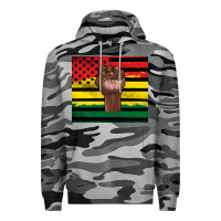 Slate Camo Juneteenth American flag Premium Hoodie - Artiststas