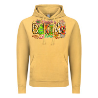 Vintage Mustard Christmas Baking Crew Vintage Hoodie - CowhideDigitalArt