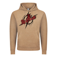 Vintage Coffee st. francis (pa) red flash Vintage Hoodie - linhVisuals