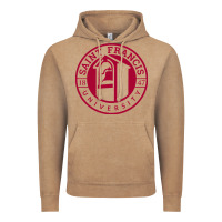 Vintage Coffee st. francis (pa) red flash Vintage Hoodie - linhVisuals
