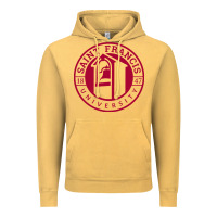 Vintage Mustard st. francis (pa) red flash Vintage Hoodie - linhVisuals
