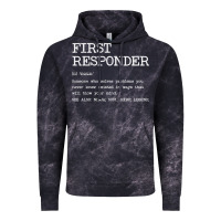 Cloud Black first responder  definition design Vintage Hoodie - linhVisuals