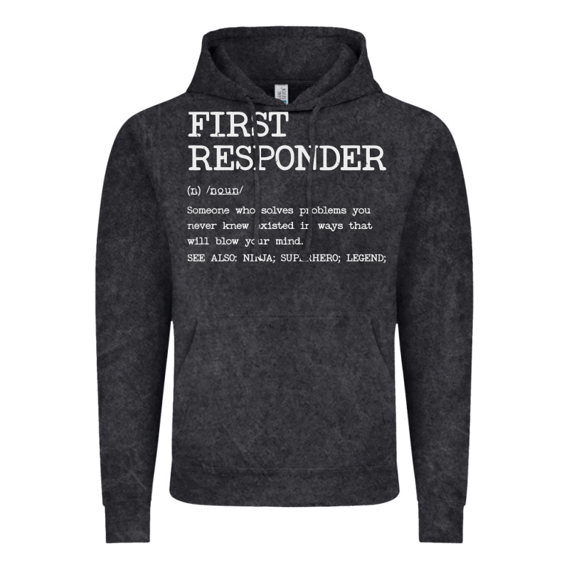 First Responder  Definition Design Vintage Hoodie by linhVisuals | Teevron